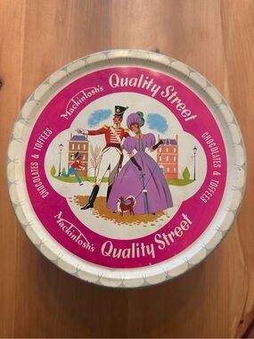 Vintage Mackintosh's Quality Street 7lb Tin Box Candy Chocolate Toffee Large